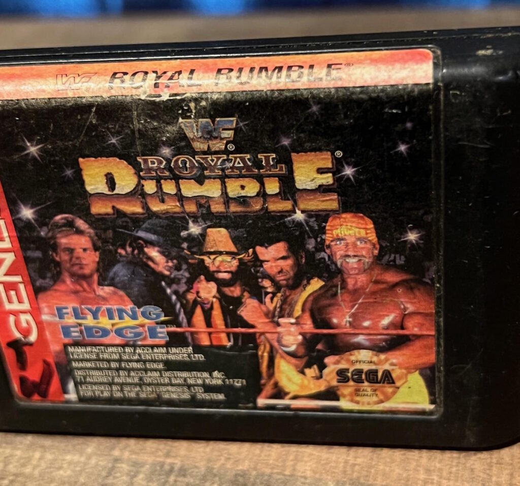 WWF/WWE Royal Rumble Sega Genesis cartridge