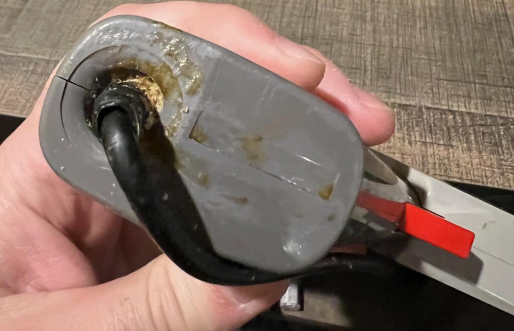 Some gunk on the bottom of a NES zapper can be cleaned easily