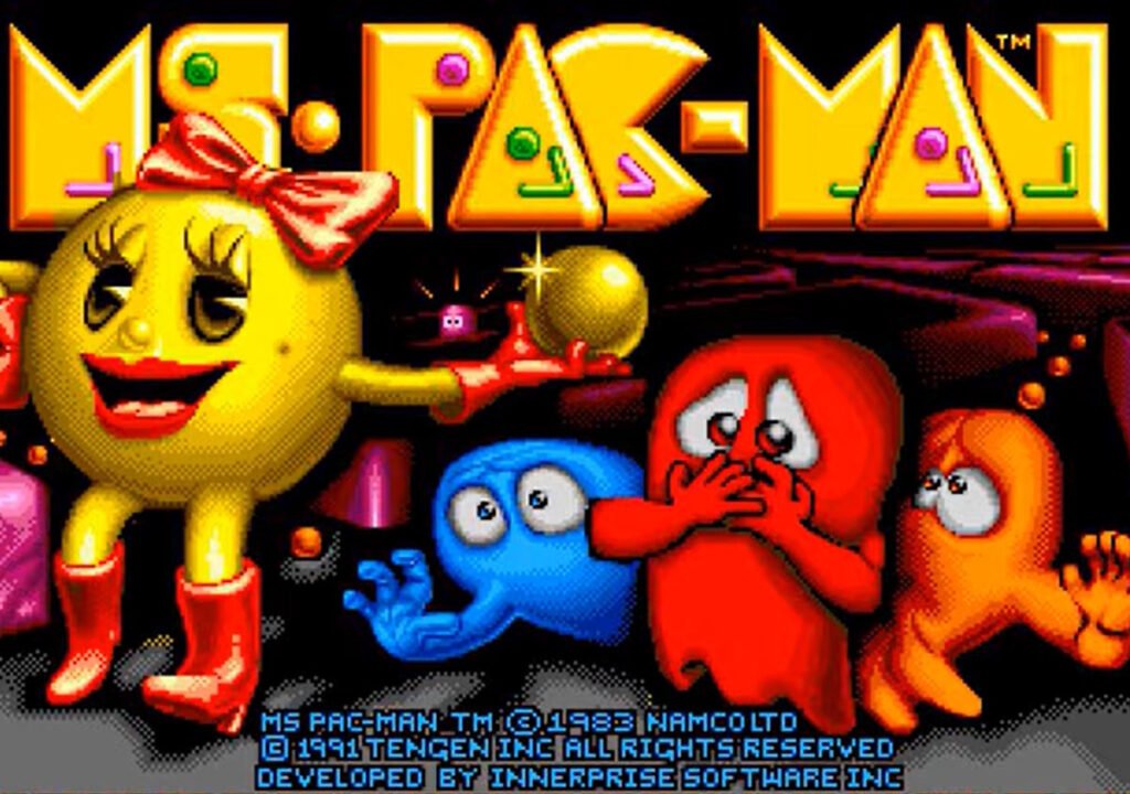 MS Pac-Man on the Sega Genesis